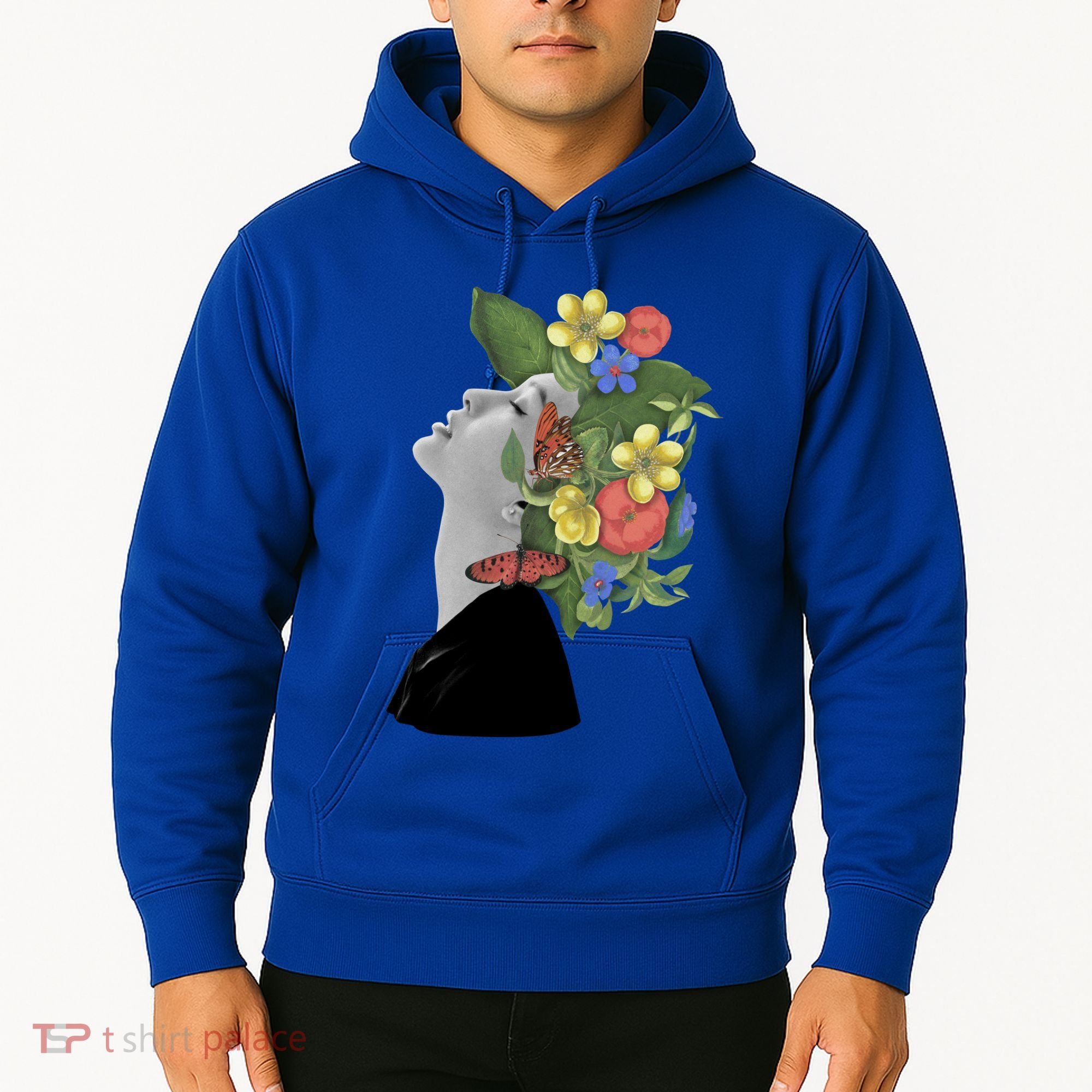 Floral Hat Art Hoodie