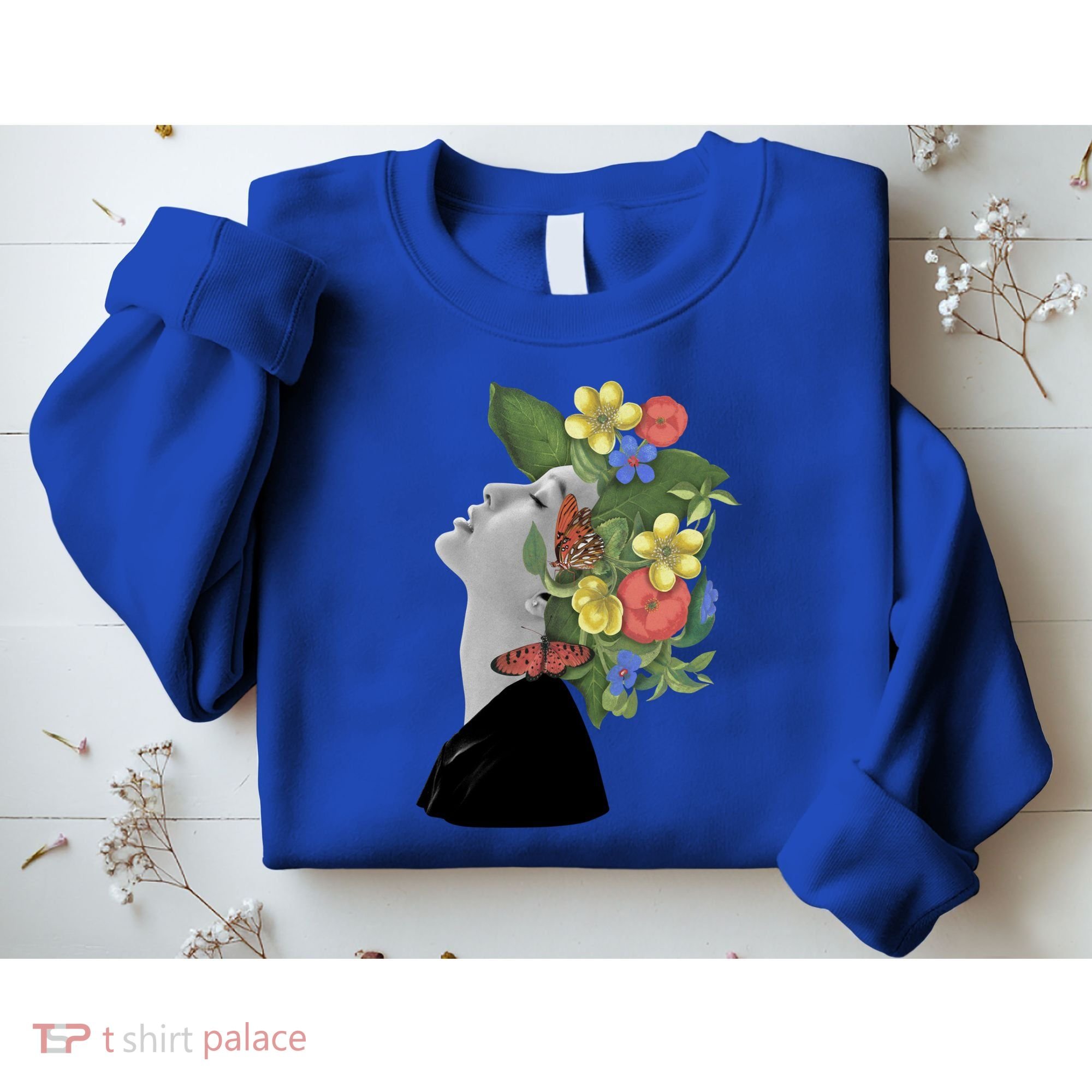 Floral Hat Art Sweatshirt