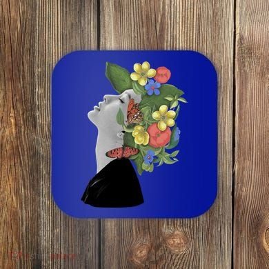 Floral Hat Art Coaster