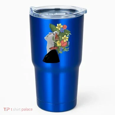 Floral Hat Art Tumbler