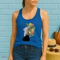 Floral Hat Art Women's Tank Top thumb 2