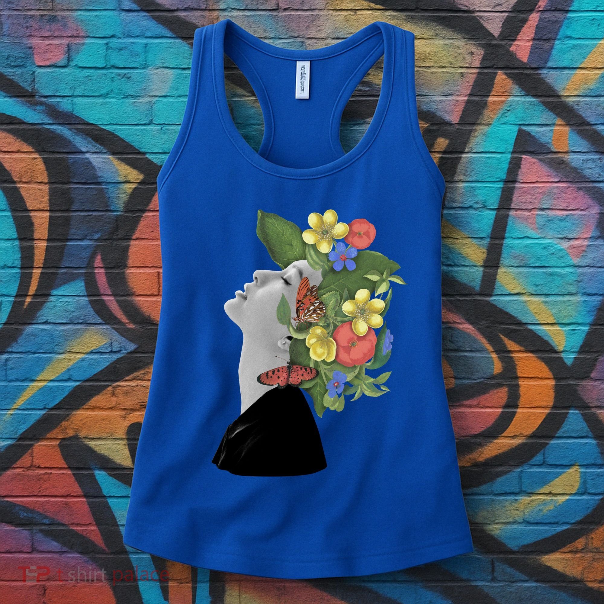 Floral Hat Art Women's Tank Top