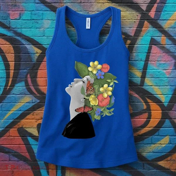 Floral Hat Art Women's Tank Top