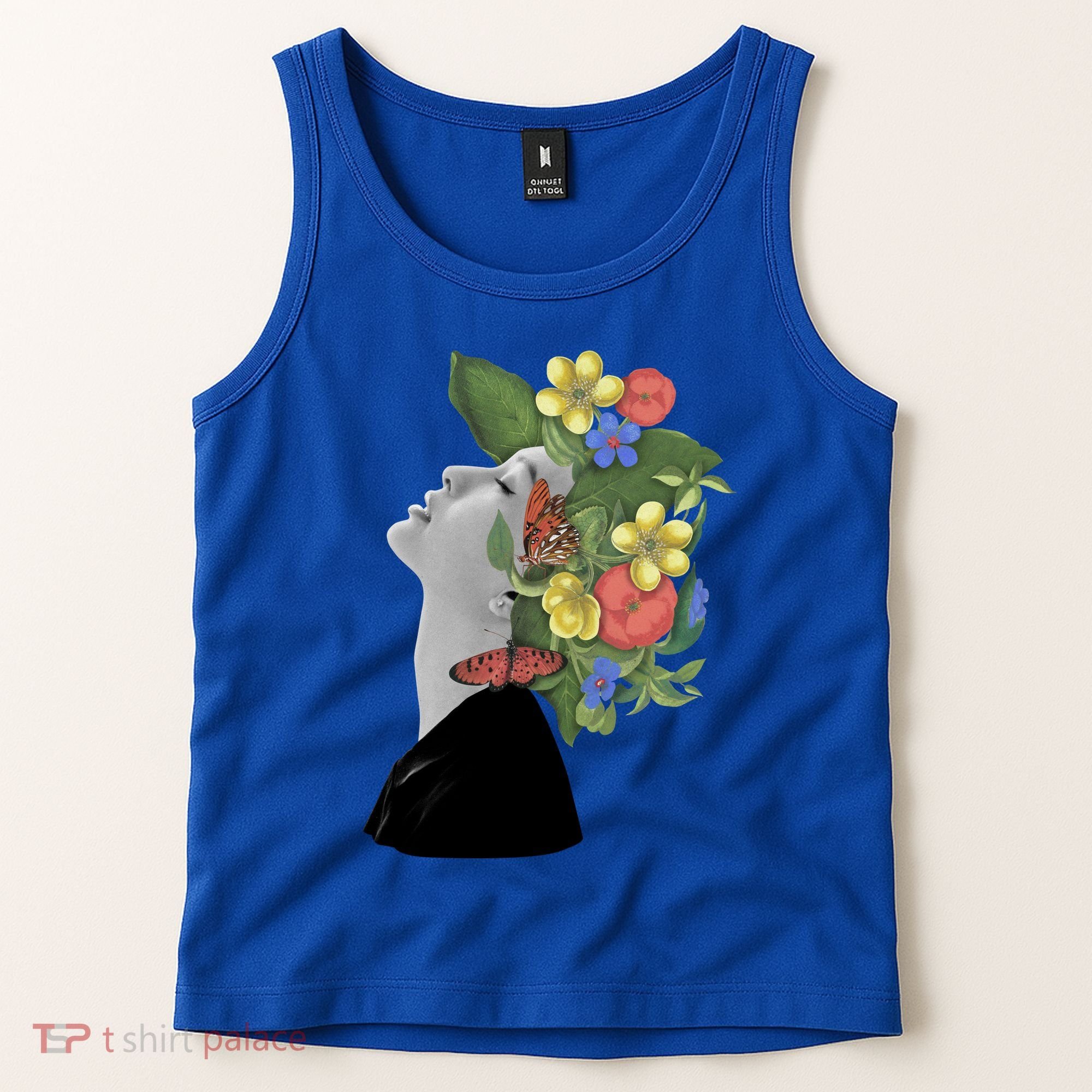 Floral Hat Art Tank Top