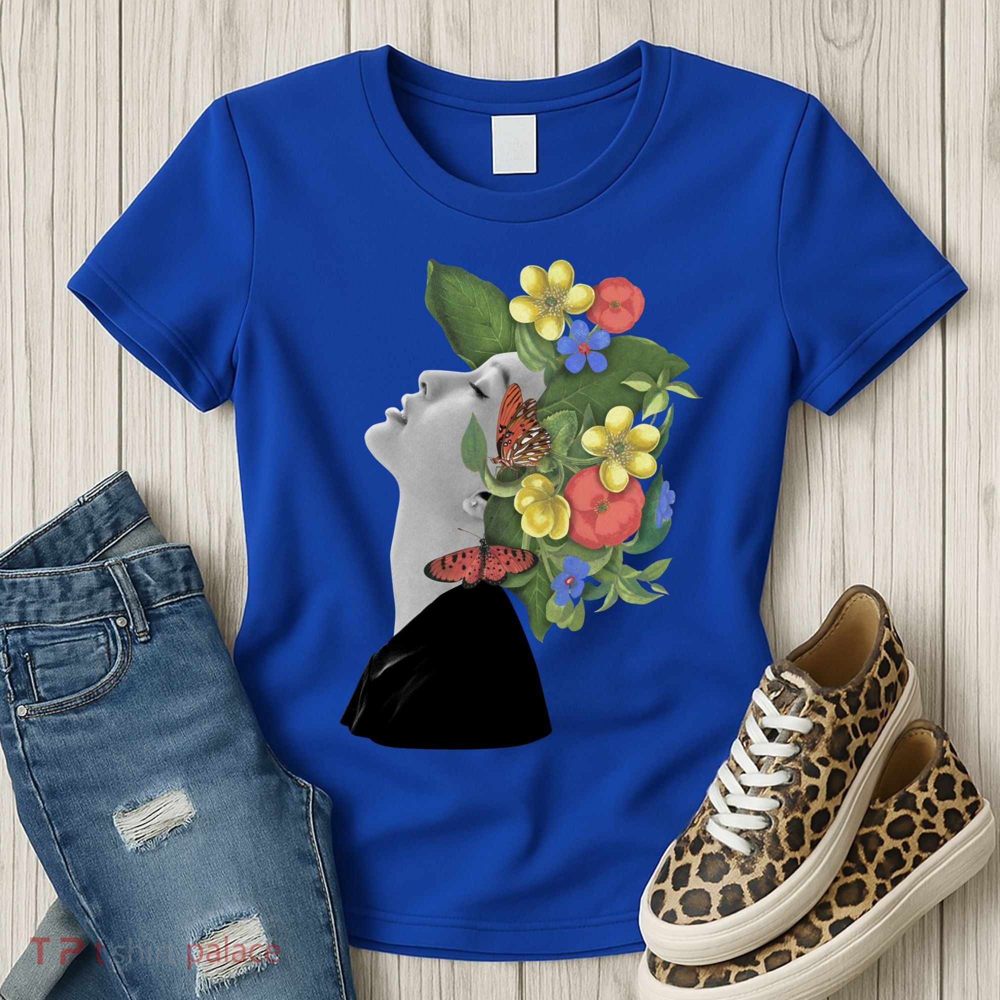 Floral Hat Art Women's T-Shirt