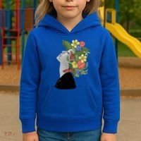 Floral Hat Art Kids Hoodie thumb 3