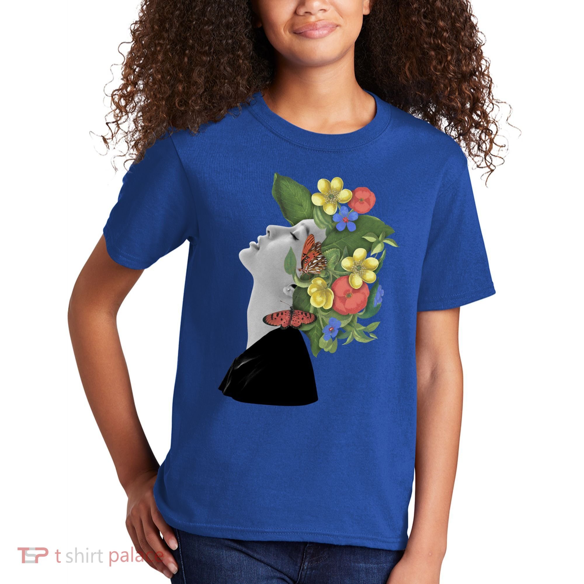 Floral Hat Art Kids T-Shirt