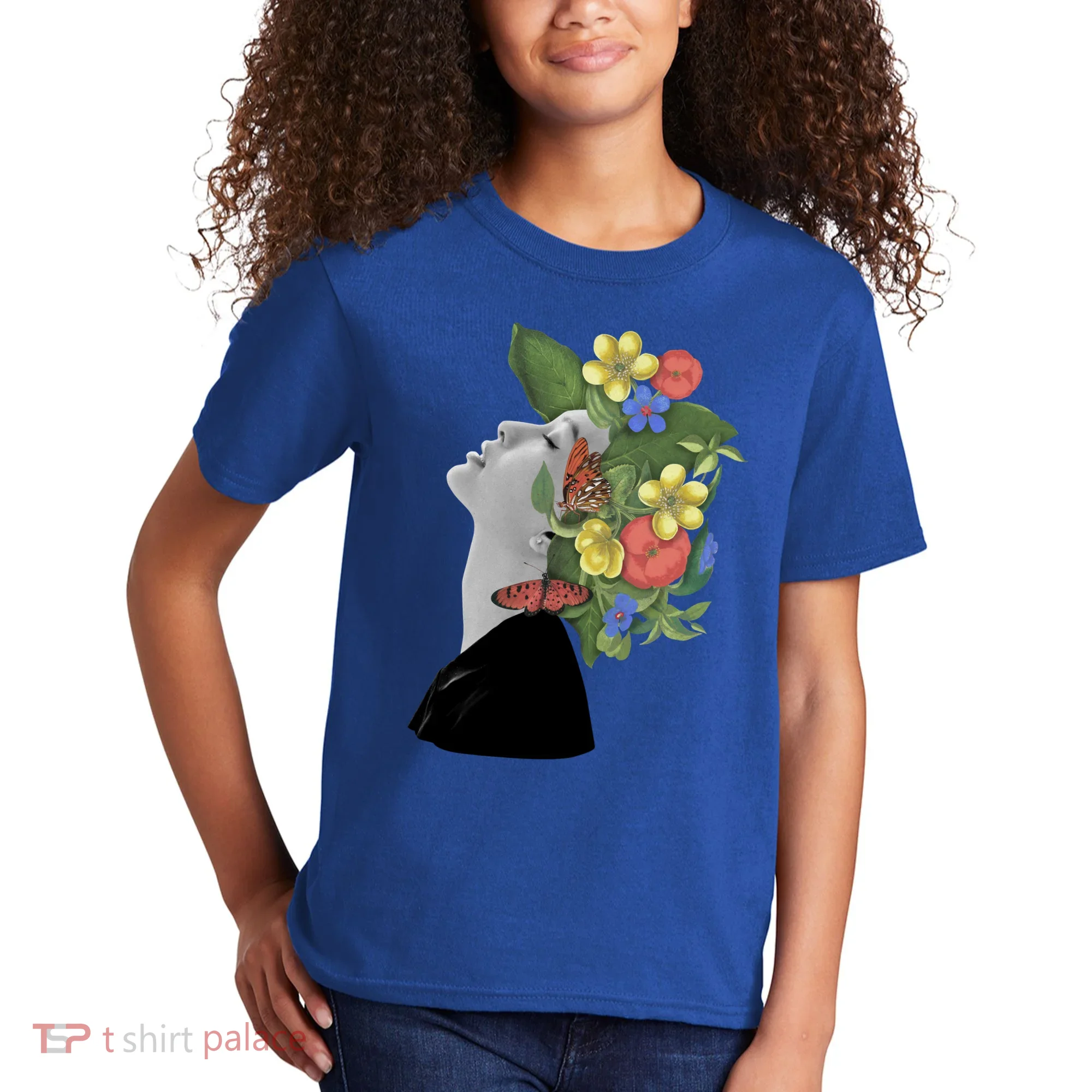 Floral Hat Art Kids T-Shirt