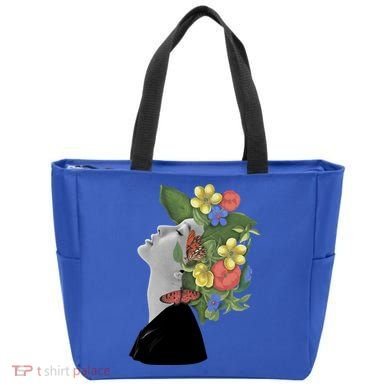Floral Hat Art Tote Bag