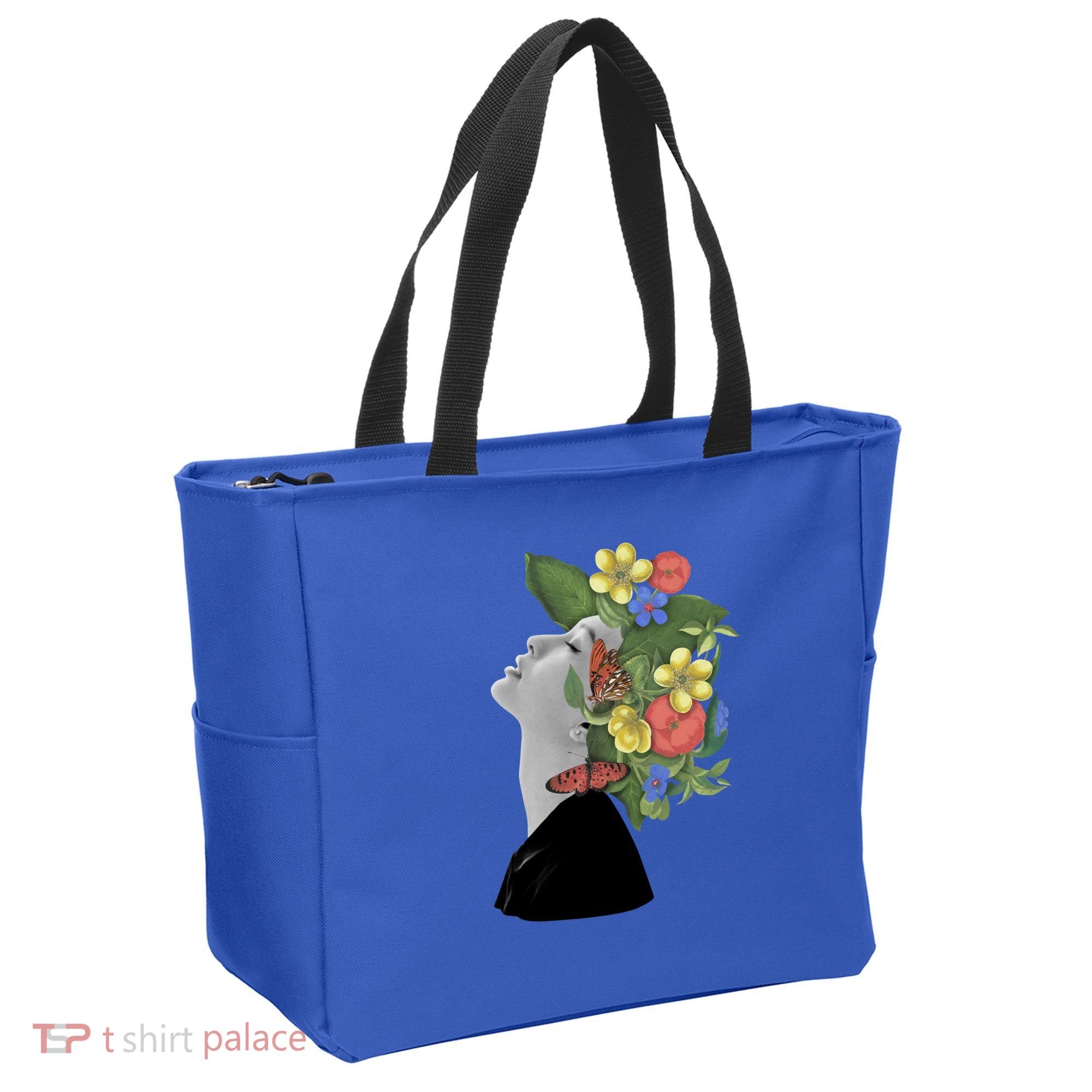 Floral Hat Art Tote Bag