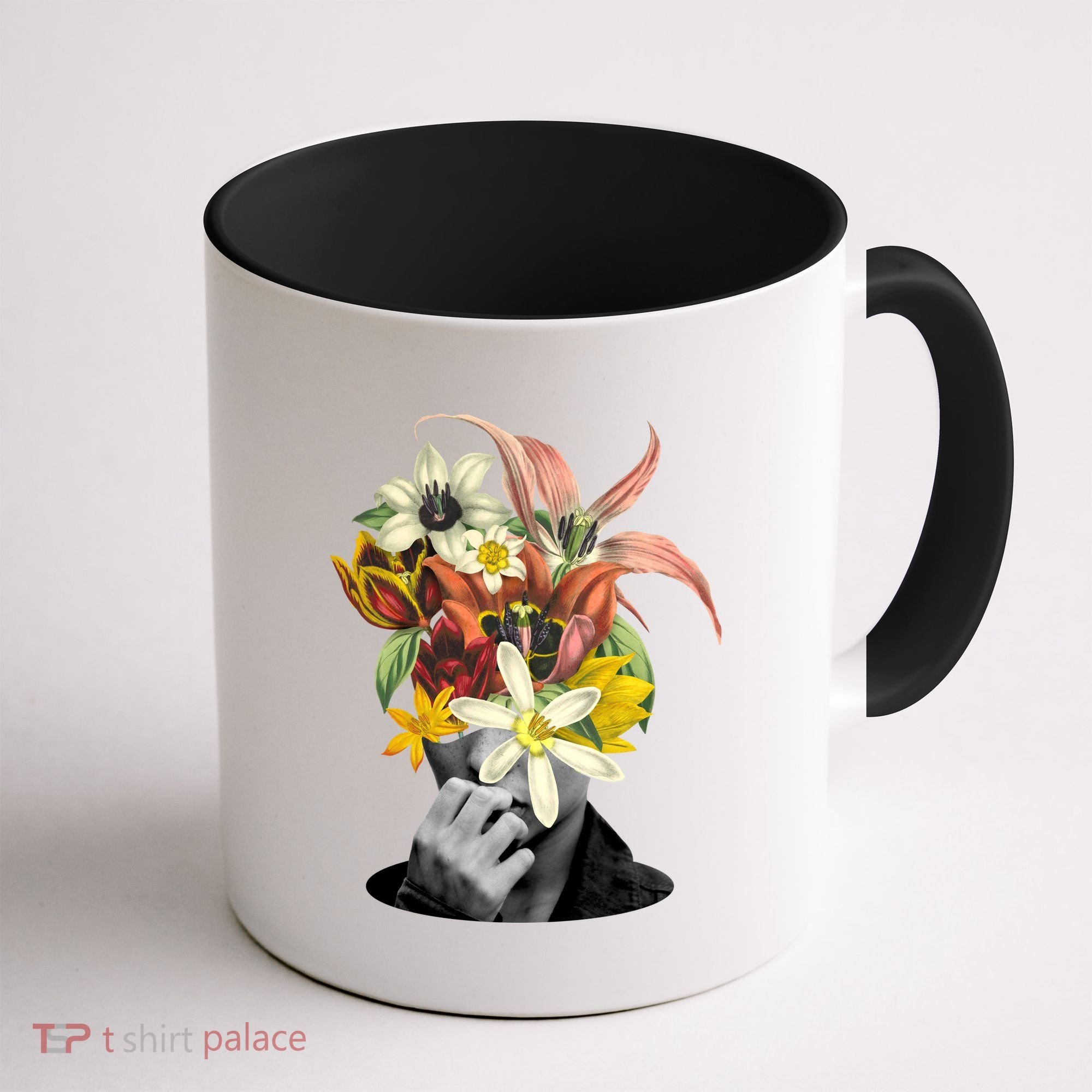 Floral Head Art Coffee Mug