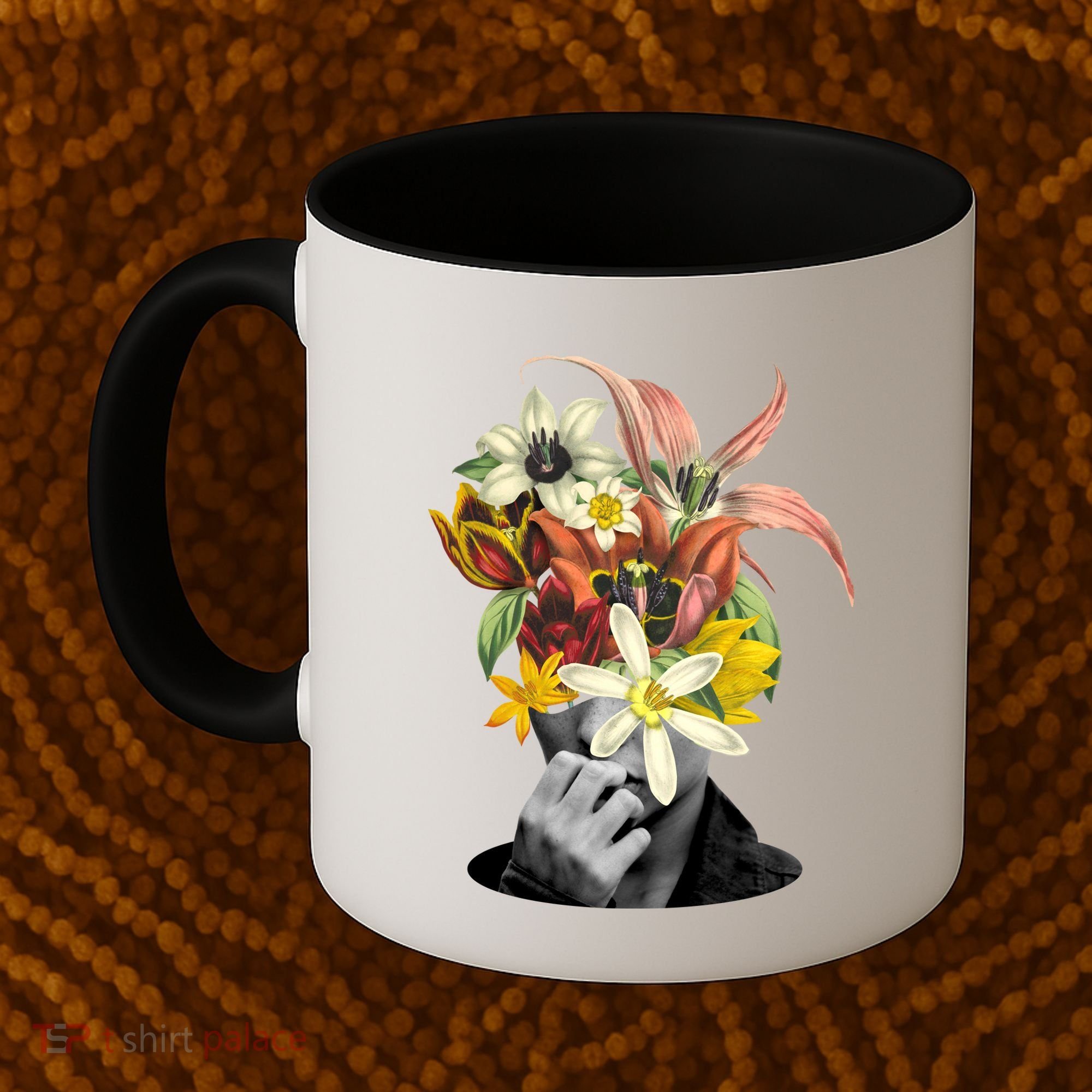 Floral Head Art Coffee Mug