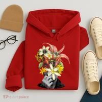 Floral Head Art Hoodie thumb 4