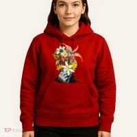 Floral Head Art Hoodie thumb 5