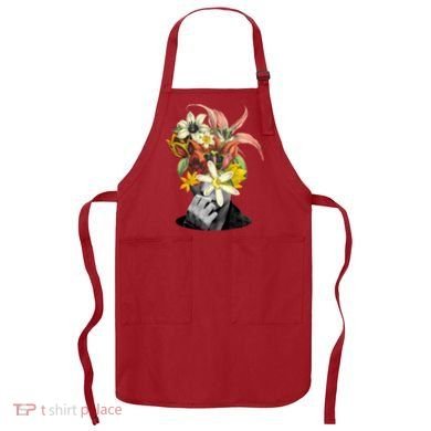 Floral Head Art Apron