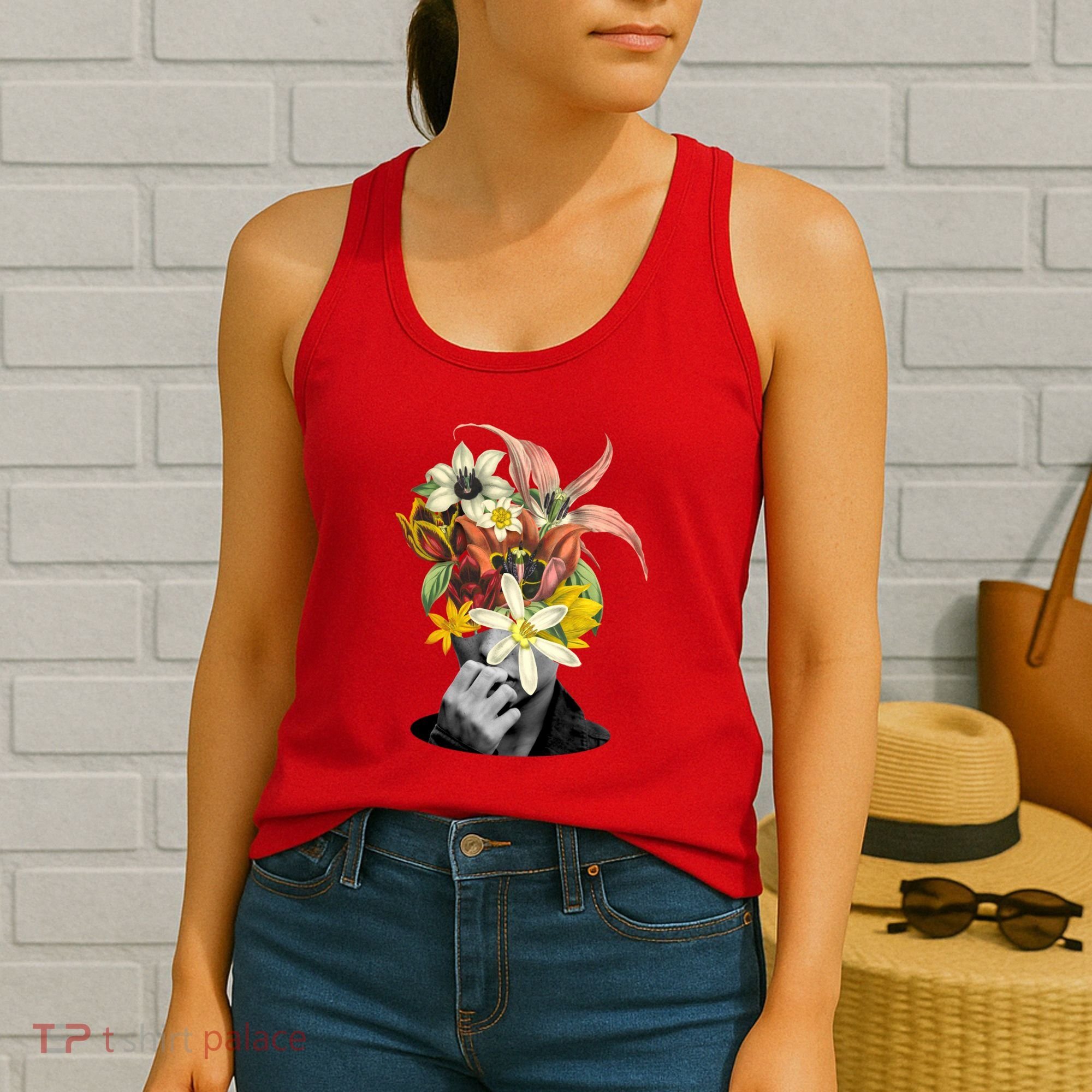 Floral Head Art Women's Tank Top