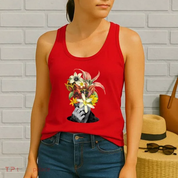 Floral Head Art Women's Tank Top