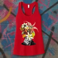 Floral Head Art Women's Tank Top thumb 3