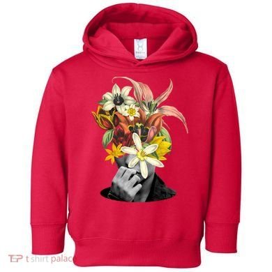 Floral Head Art Toddler Hoodie