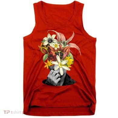 Floral Head Art Tank Top