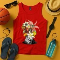 Floral Head Art Tank Top thumb 4