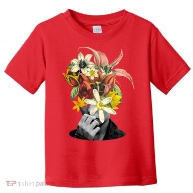 Floral Head Art Toddler T-Shirt