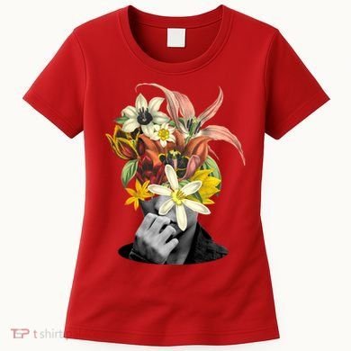 Floral Head Art Women's T-Shirt