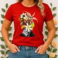Floral Head Art Women's T-Shirt thumb 2