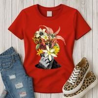 Floral Head Art Women's T-Shirt thumb 3