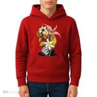 Floral Head Art Kids Hoodie thumb 4