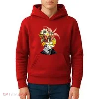 Floral Head Art Kids Hoodie thumb 4