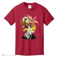Floral Head Art Kids T-Shirt thumb 0