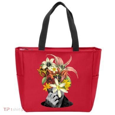 Floral Head Art Tote Bag