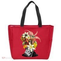 Floral Head Art Tote Bag thumb 0