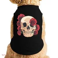 Floral Skull Doggie Tank thumb 0