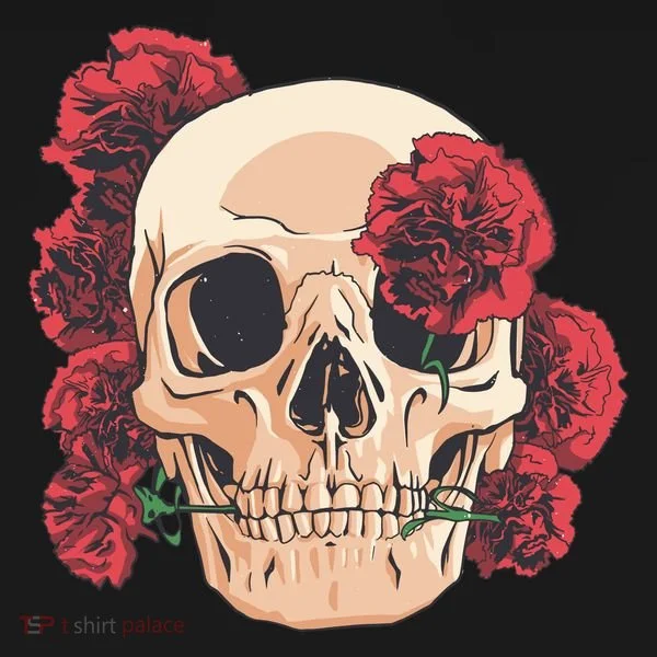 Floral Skull Doggie Tank