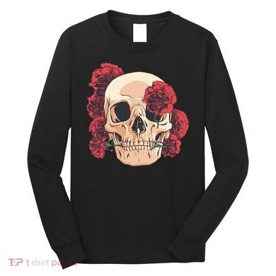 Floral Skull Long Sleeve Shirt