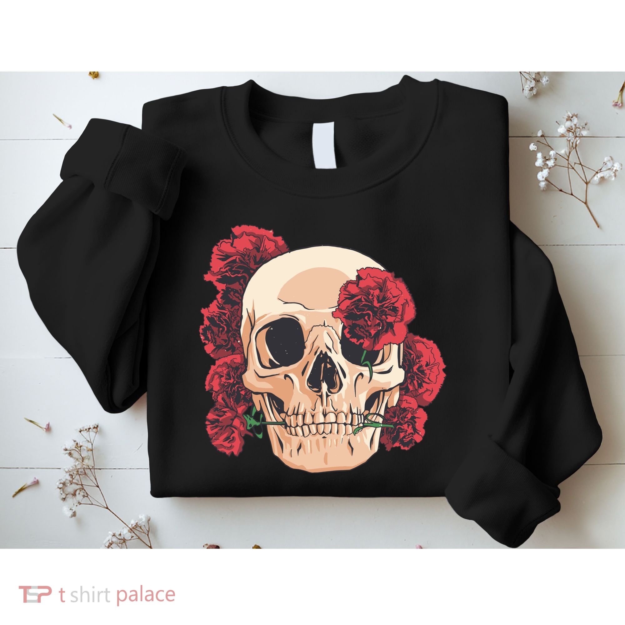 Floral Skull Sweatshirt