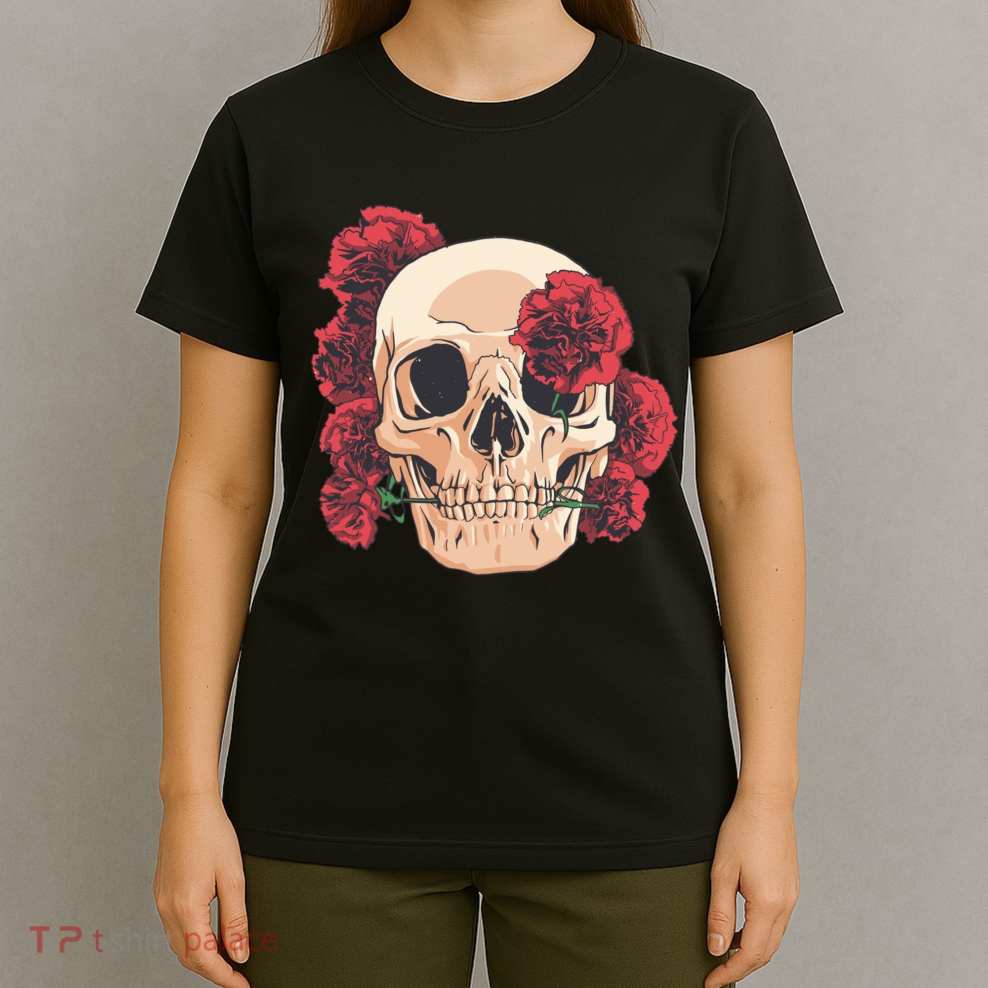 Floral Skull T-Shirt