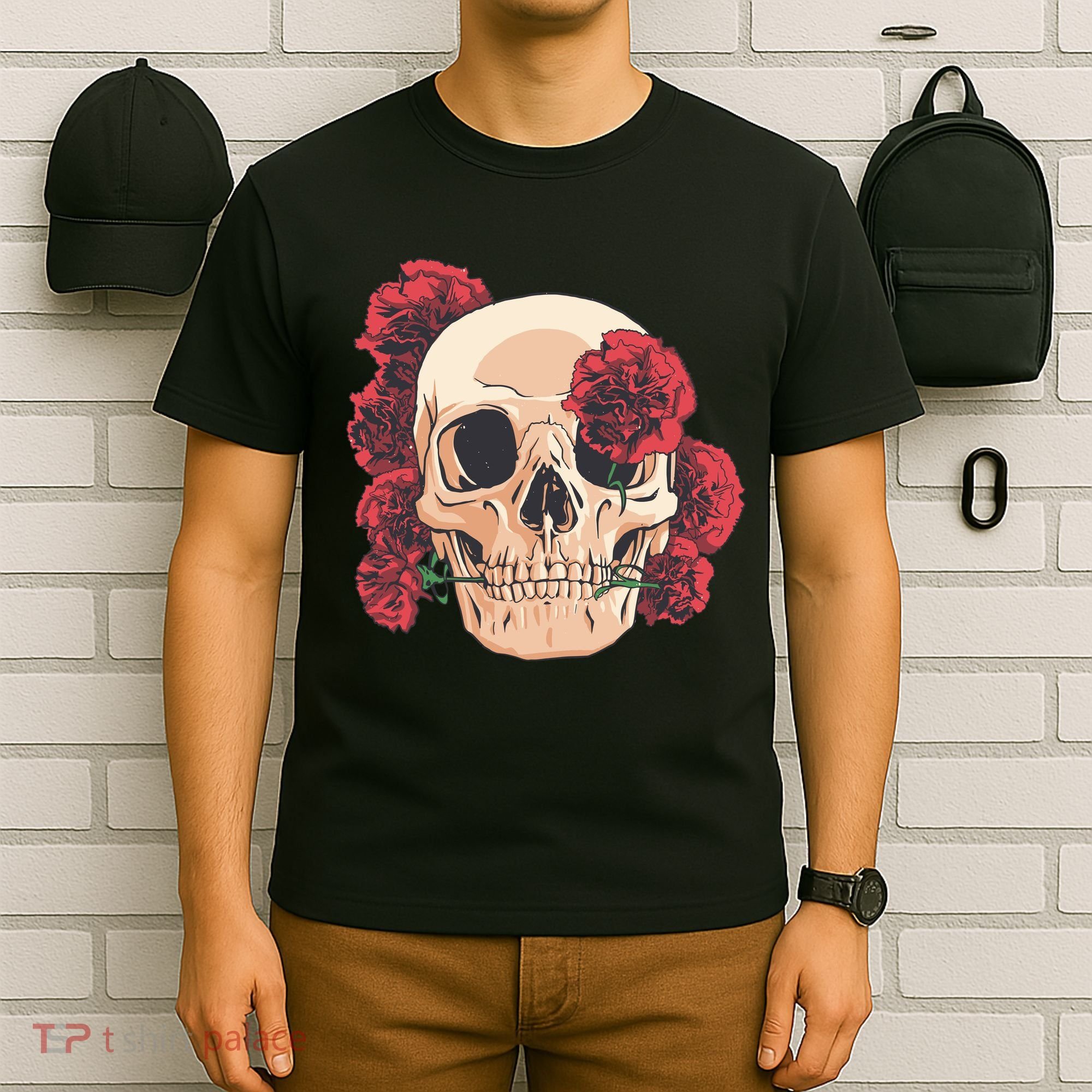 Floral Skull T-Shirt
