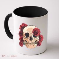 Floral Skull Coffee Mug thumb 0