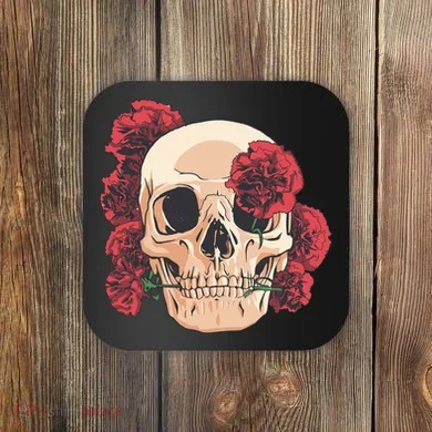 Floral Skull Coaster