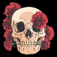 Floral Skull Mousepad thumb 1