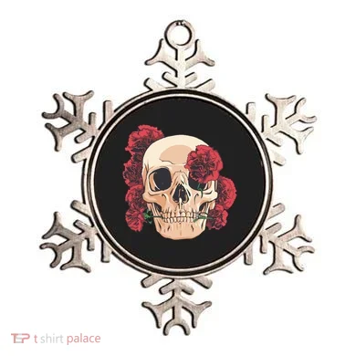 Floral Skull Ornament