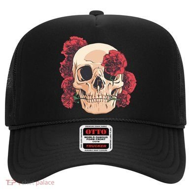 Floral Skull Hat