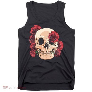 Floral Skull Tank Top