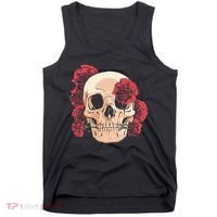 Floral Skull Tank Top thumb 0
