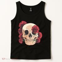 Floral Skull Tank Top thumb 2
