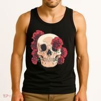 Floral Skull Tank Top thumb 3