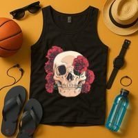 Floral Skull Tank Top thumb 4